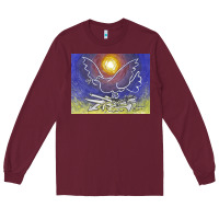 Burgundy pablo picasso signed & hand Long Sleeve Tee - artisFamous
