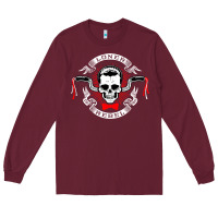Burgundy loner rebel Long Sleeve Tee - artisFamous