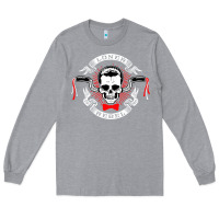 Heather Grey loner rebel Long Sleeve Tee - artisFamous