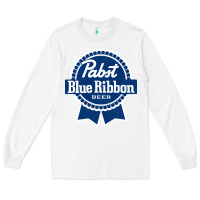 White pabst blue ribbon Long Sleeve Tee - artisFamous