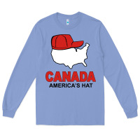 Colony Blue canada america's hat Long Sleeve Tee - artisFamous