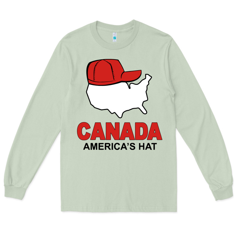 Canada America's Hat Long Sleeve Tee by artisFamous | Teevron
