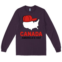 Plum canada america's hat Long Sleeve Tee - artisFamous