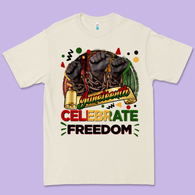 Juneteenth Celebrate Freedom Premium Tee Designed By Fadigitalartstudio