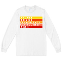 White utah national parks utah s mighty five souvenir nps moab Long Sleeve Tee - artisFamous