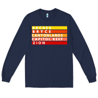 Navy utah national parks utah s mighty five souvenir nps moab Long Sleeve Tee - artisFamous