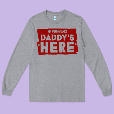 World Of Tanks Fathers Day Long Sleeve Tee Designed By Artisfamous