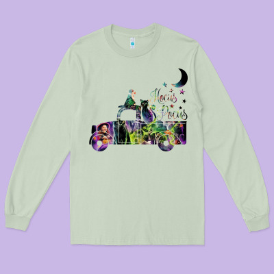 Hocus Pocus Car Long Sleeve Tee Designed By Artisfamous