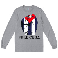 Heather Grey free cuba Long Sleeve Tee - artisFamous