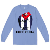 Colony Blue free cuba Long Sleeve Tee - artisFamous