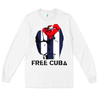 White free cuba Long Sleeve Tee - artisFamous
