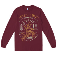 Burgundy dirt bike 1a Long Sleeve Tee - artisFamous