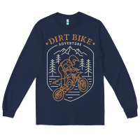 Navy dirt bike 1a Long Sleeve Tee - artisFamous