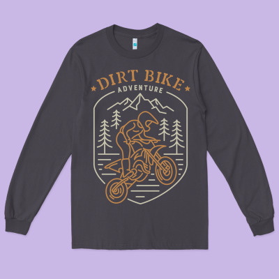 Dirt Bike 1a Long Sleeve Tee Designed By Artisfamous