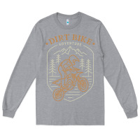 Heather Grey dirt bike 1a Long Sleeve Tee - artisFamous