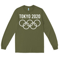 Army Green OLYMPIC TOKYO 2020 Long Sleeve Tee - artisFamous
