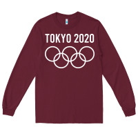 Burgundy OLYMPIC TOKYO 2020 Long Sleeve Tee - artisFamous