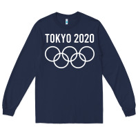 Navy OLYMPIC TOKYO 2020 Long Sleeve Tee - artisFamous