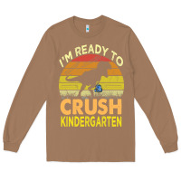 Toasted Coconut i'm ready to crush kindergarten dinosaur back to school kids t shirt Long Sleeve Tee - artisFamous