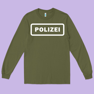 Polizei Long Sleeve Tee Designed By Artisfamous