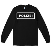 Black polizei Long Sleeve Tee - artisFamous