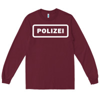 Burgundy polizei Long Sleeve Tee - artisFamous