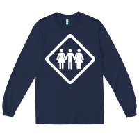 Navy threesome Long Sleeve Tee - artisFamous