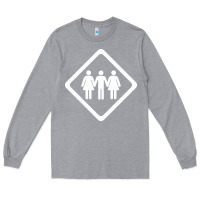 Heather Grey threesome Long Sleeve Tee - artisFamous