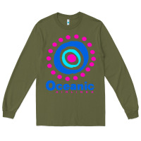 Army Green lost oceanic airlines Long Sleeve Tee - artisFamous