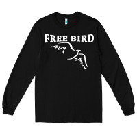 Black lynyrd skynard free bird ronnie van zant Long Sleeve Tee - artisFamous