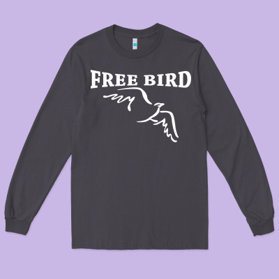 Lynyrd Skynard Free Bird Ronnie Van Zant Long Sleeve Tee Designed By Artisfamous