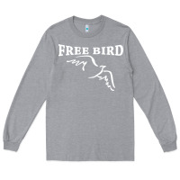 Heather Grey lynyrd skynard free bird ronnie van zant Long Sleeve Tee - artisFamous