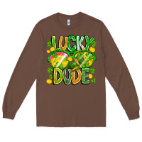 Chestnut Lucky Dude Long Sleeve Tee - CowhideDigitalArt