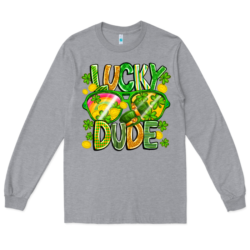 Lucky Dude Long Sleeve Tee by CowhideDigitalArt | Teevron