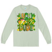 Matcha Lucky Dude Long Sleeve Tee - CowhideDigitalArt