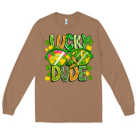 Toasted Coconut Lucky Dude Long Sleeve Tee - CowhideDigitalArt