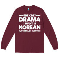Burgundy korean drama k drama korean Long Sleeve Tee - artisFamous