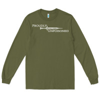 Army Green proudly unpoisoned Long Sleeve Tee - artisFamous
