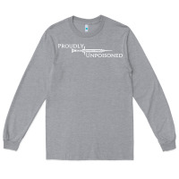 Heather Grey proudly unpoisoned Long Sleeve Tee - artisFamous