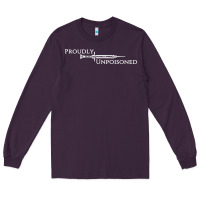 Plum proudly unpoisoned Long Sleeve Tee - artisFamous