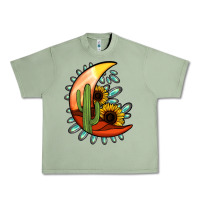 Oil Green turquoise desert moon Urban Heavy Tee - Jasminsmagicworld