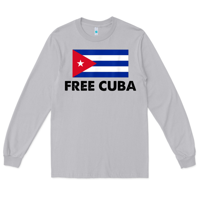 Free Cuba  Sos Cuba Cuba Pride Nuestra Cuba Long Sleeve Tee by artisFamous | Teevron