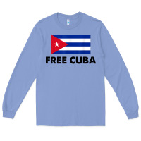 Colony Blue free cuba  sos cuba cuba pride nuestra cuba Long Sleeve Tee - artisFamous