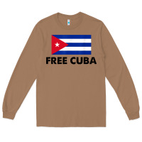 Toasted Coconut free cuba  sos cuba cuba pride nuestra cuba Long Sleeve Tee - artisFamous