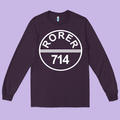 Rorer 714 Long Sleeve Tee Designed By Artisfamous