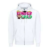 White miss kinder grad Zipper Hoodie - RanaPortraitStore