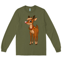 Army Green rudolph the red nosed reindeer movie Long Sleeve Tee - artisFamous