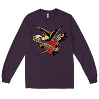 Plum sailor jerry tattoo art military mermaid Long Sleeve Tee - artisFamous