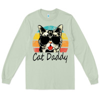 Matcha cat daddy vintage Long Sleeve Tee - artisFamous