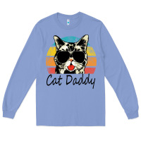 Colony Blue cat daddy vintage Long Sleeve Tee - artisFamous
